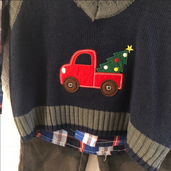 NWT Toddler Tree Sweater vest Outfit 12 mo - Picture 3 of 7